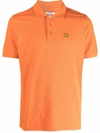 Kenzo Tiger Patch Polo Shirt In Medium Orange