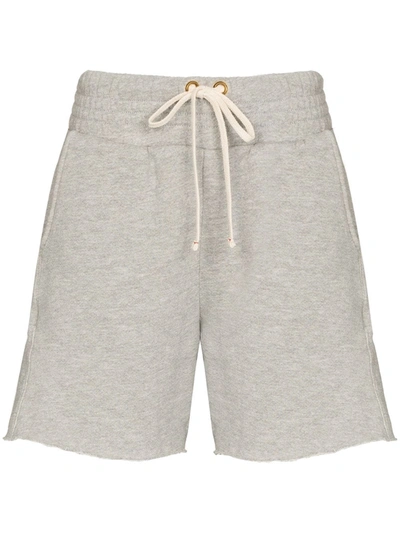 Les Tien Yacht Cotton Track Shorts In Grey