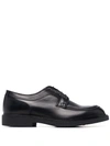 FRATELLI ROSSETTI ROUND-TOE LEATHER LOAFERS