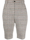 SAINT LAURENT CHECKED TAILORED SHORTS