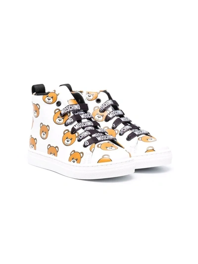 Moschino Teddy Bear Trainers In 白色