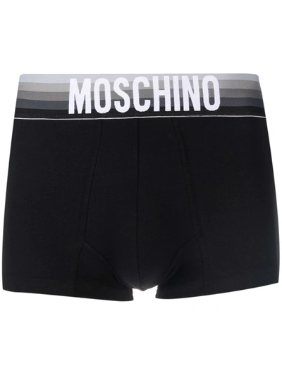 Moschino Logo-waistband Boxers In 黑色