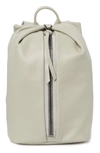 Aimee Kestenberg Tamitha Leather Backpack In Elephant Grey W/ Gunmetal