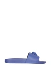 Versace La Medusa Open-toe Slides In Blu