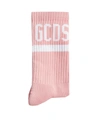 Gcds Logo Embroidered Ankle Socks In Pink