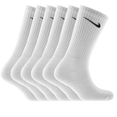 Nike Six Pack Socks White