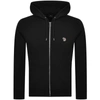 Paul Smith Ps By  Regular Full Zip Hoodie Black In Black