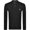 PAUL SMITH PAUL SMITH LONG SLEEVED POLO T SHIRT BLACK