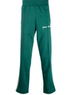 Palm Angels Green Classic Track Pants In Dark Green