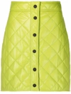MSGM QUILTED-FINISH HIGH-WAIST SKIRT
