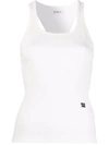 Misbhv Embroidered Logo Tank Top In Weiss