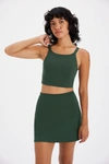 Girlfriend Collective Moss Mia High Neck Bra In Multicolor