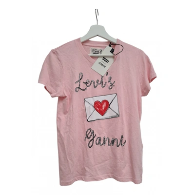 Pre-owned Ganni T-shirt In Pink