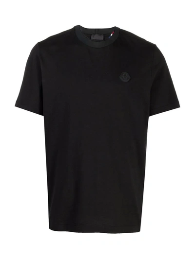 Moncler Logo Short-sleeve T-shirt In Black