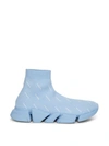 Balenciaga Men's Speed Knit Sock Trainer Sneaker In Blue