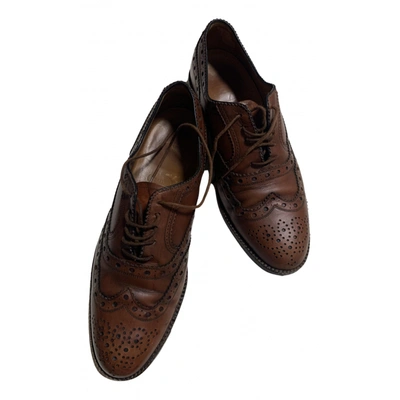 Pre-owned Bally Leather Lace Ups In Brown