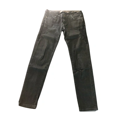 Pre-owned Guess Slim Jeans In Black