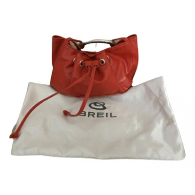 Pre-owned Breil Leather Handbag In Orange