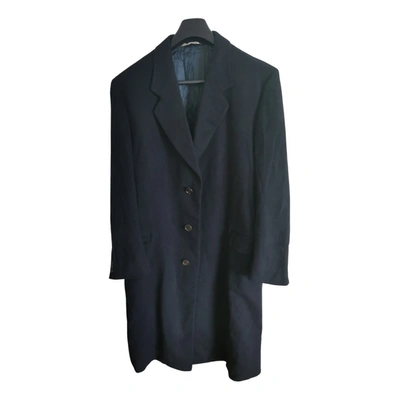 Pre-owned Canali Cashmere Coat In Blue