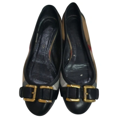 Pre-owned Burberry Cloth Ballet Flats In Multicolour
