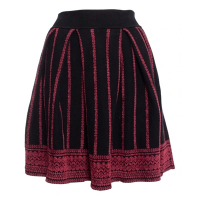 Pre-owned Maje Mid-length Skirt In Black