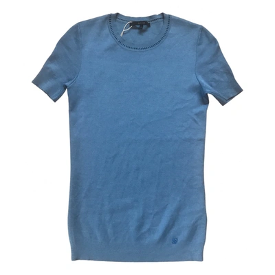 Pre-owned Gucci Cashmere Top In Blue