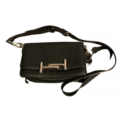 Pre-owned Tod's Leather Crossbody Bag In Black