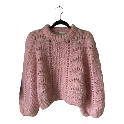 Pre-owned Ganni Wool Jumper In Pink