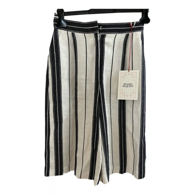 Pre-owned Alexander Mcqueen Trousers In Multicolour