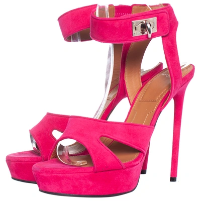 Pre-owned Givenchy Shark Sandal In Pink