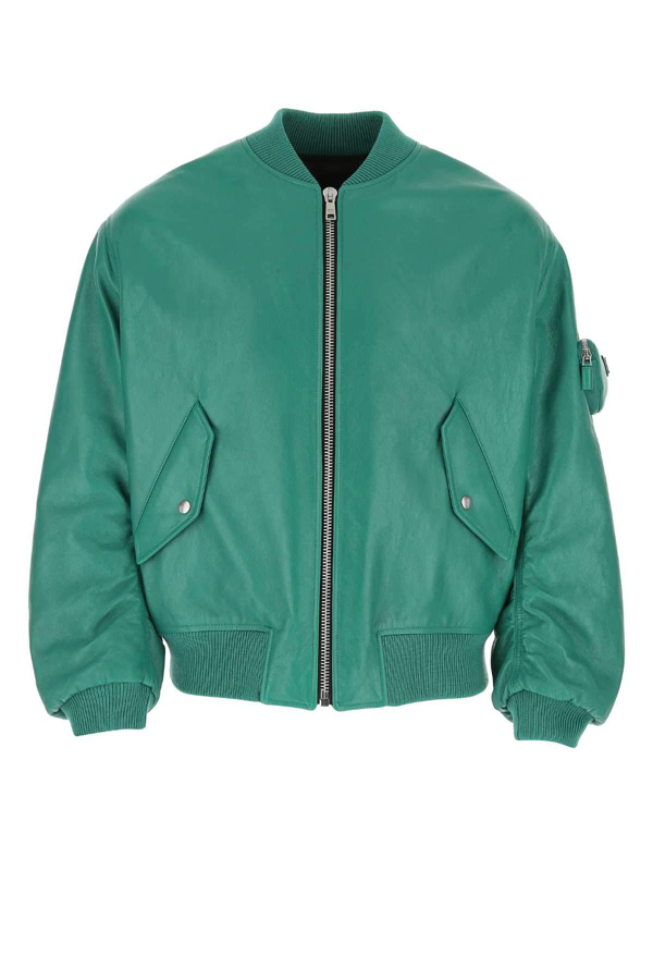 prada green bomber jacket