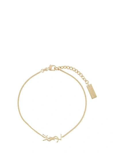 Saint Laurent Opyum Charm Bracelet In Gold Brass