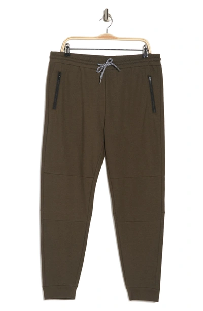 Copper & Oak Endurance Zip Pocket French Terry Joggers In Olive