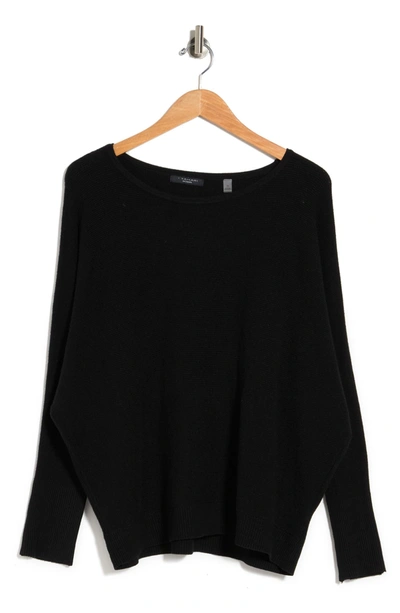 T Tahari Dolman Sleeve Thermal Sweater In Black