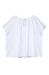 Totême Drape Cover-up Tunic In Off-white