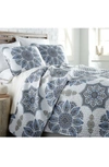 Southshore Fine Linens Luxury Collection Quilt Set In Blue