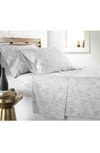 Southshore Fine Linens Premium Collection Ultra Soft Botanical Forest Sheet Set In Modern Foliage White / Grey