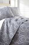 Southshore Fine Linens Luxury Premium Collection Ultra Quilt Set In Paisley Grey