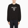 PRADA BLACK LOGO-PRINT SWEATER,UJL1901YYB-J-PRADA-F0806