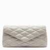 SAINT LAURENT CREAM SADE SOFT CLUTCH,6550041EL01-I-YSL-9207