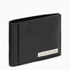 BALENCIAGA BLACK LOGO-PLAQUE BI-FOLD WALLET,6717182100B-J-BALEN-1000