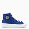 VERSACE BLUE MEDUSA-PATCH HIGH SNEAKERS,DSU84031A00784-J-VERSA-2U530