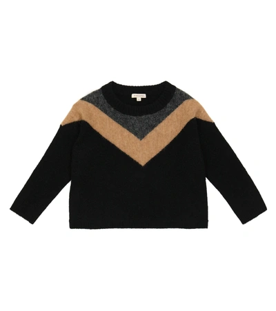 Caramel Kids' Autone Alpaca-blend Sweater In Black