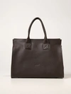MARSÈLL TOTE BAGS MARS&EGRAVE;LL CURVA BAG IN GRAINED LEATHER AND SUEDE,MB0411188 460