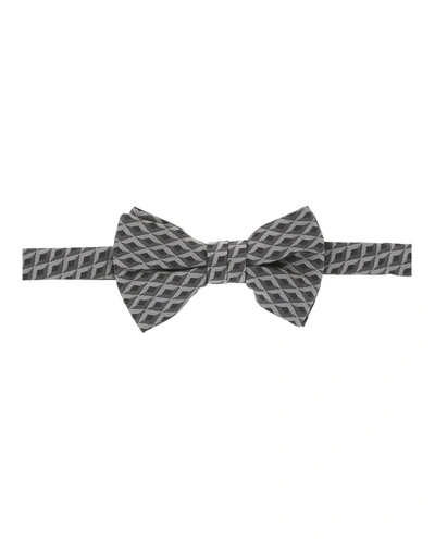 Alfred Dunhill Engine Turn Silk Bow Tie In Grey | ModeSens