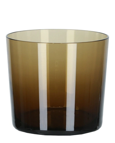 Bottega Veneta Edo Kiriko Glass Vase In Black
