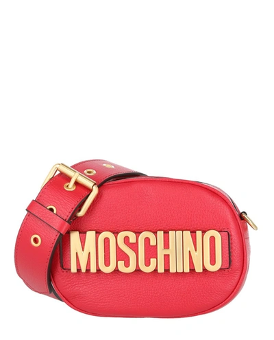 Moschino Logo Bag Convertible Belt Bag In Red