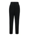 Saint Laurent High Waist Tailored Wool Pants In Black