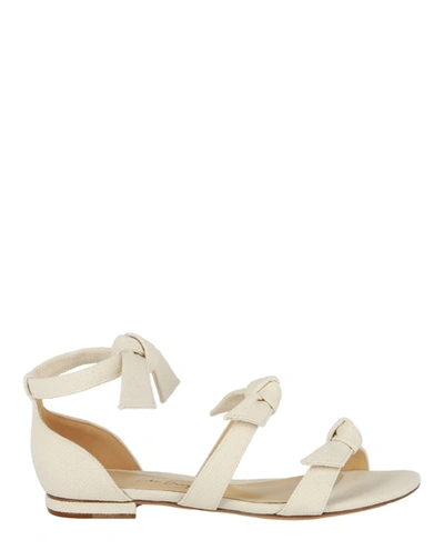 Alexandre Birman Lolita Canvas Sandals In Natural