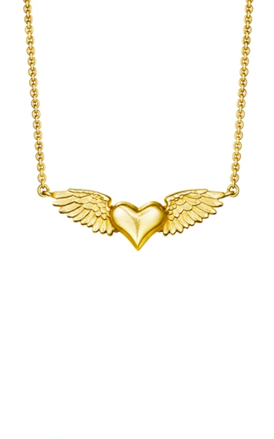 Anthony Lent Women's Flying Heart 18k Yellow Gold Necklace